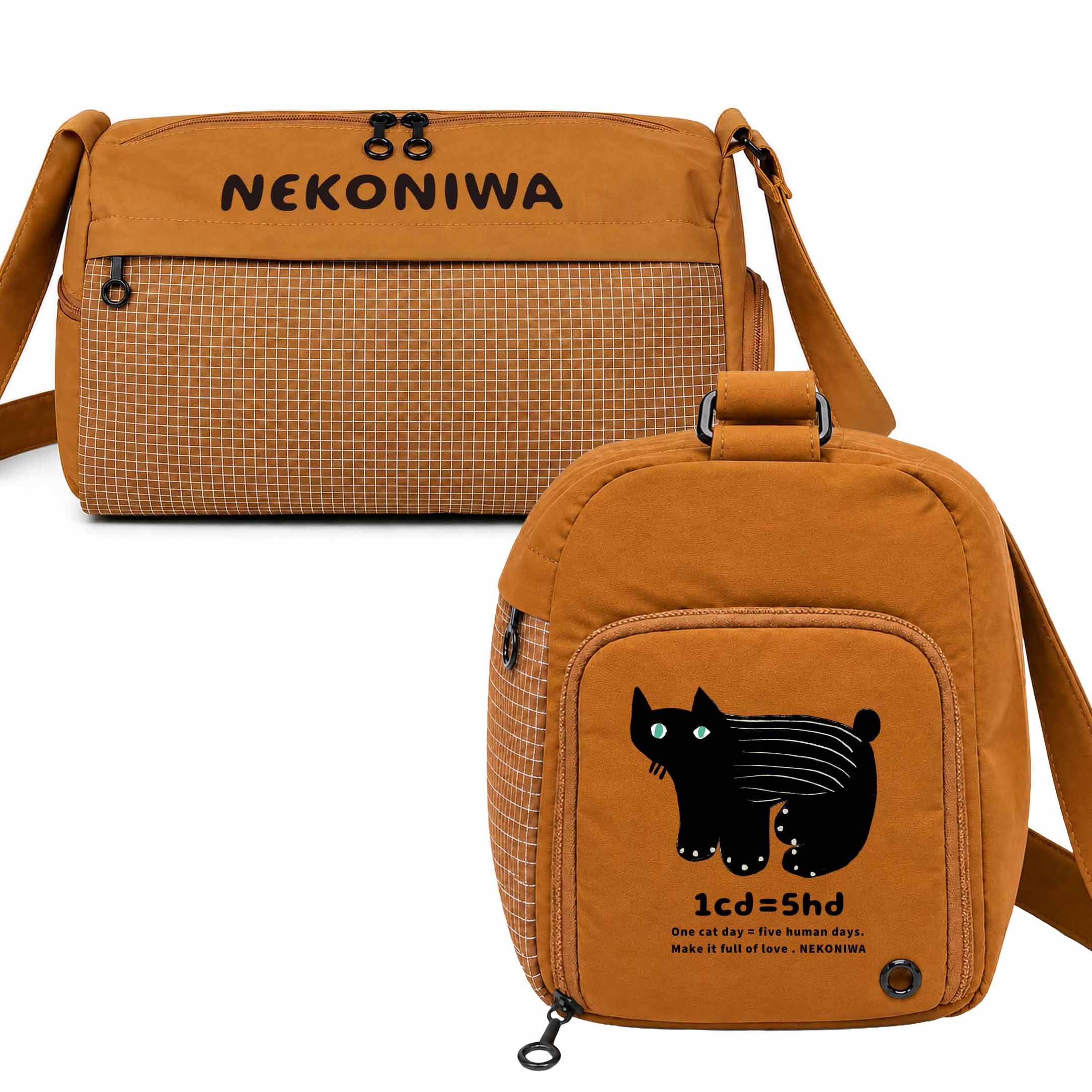 NEKONIダッフル KURO ブラウン