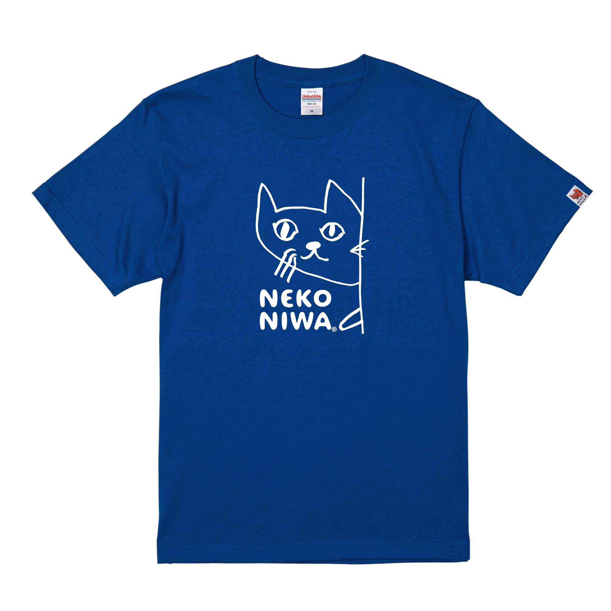 NEKONIWA Tシャツ ブルー